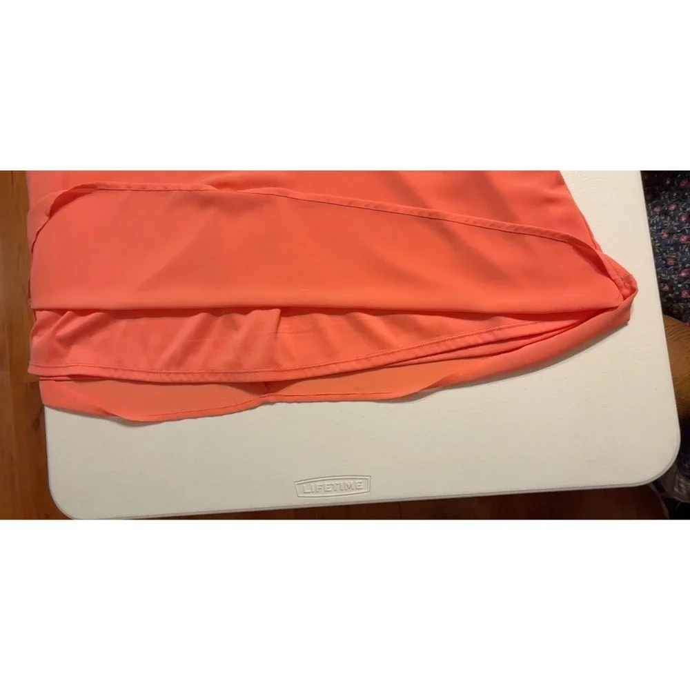 Free 2 Luv Coral Dress Sleeveless Casual Summer Dress Cutout Back fully lined 3X